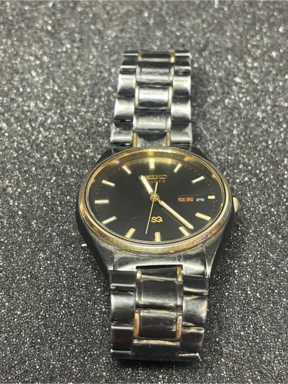 Seiko Two-Tone Gold & Black Men’s Dress Watch